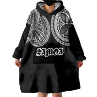 Samoa Traditional Tattoo Wearable Blanket Hoodie Tribal Tatau Pattern LT03 - Polynesian Pride