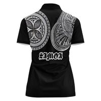 Samoa Traditional Tattoo Women Polo Shirt Tribal Tatau Pattern LT03 - Polynesian Pride