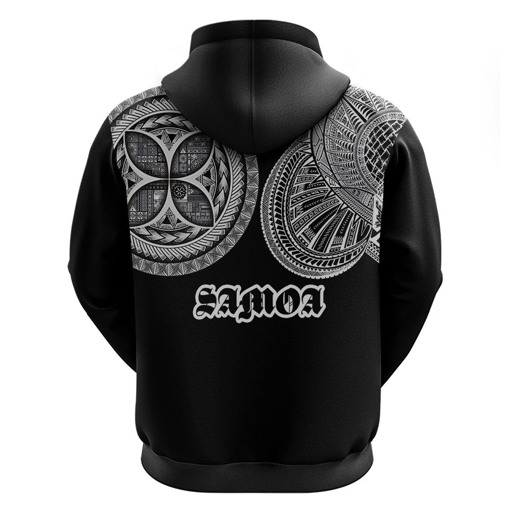 Samoa Traditional Tattoo Zip Hoodie Tribal Tatau Pattern LT03 - Polynesian Pride