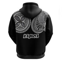 Samoa Traditional Tattoo Zip Hoodie Tribal Tatau Pattern LT03 - Polynesian Pride