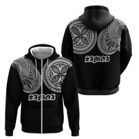 Samoa Traditional Tattoo Zip Hoodie Tribal Tatau Pattern LT03 - Polynesian Pride