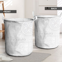Samoa Lotu Tamaiti Laundry Basket Tribal Tatau with Siapo Pattern LT03 - Polynesian Pride