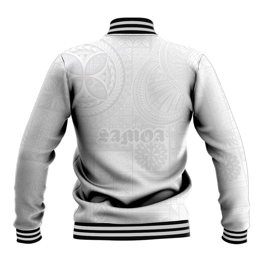 Samoa Lotu Tamaiti Baseball Jacket Tribal Tatau with Siapo Pattern LT03 - Polynesian Pride