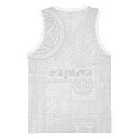 Samoa Lotu Tamaiti Basketball Jersey Tribal Tatau with Siapo Pattern LT03 - Polynesian Pride