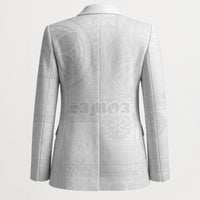 Samoa Lotu Tamaiti Blazer Tribal Tatau with Siapo Pattern LT03 - Polynesian Pride