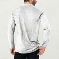 Samoa Lotu Tamaiti Button Sweatshirt Tribal Tatau with Siapo Pattern LT03 - Polynesian Pride