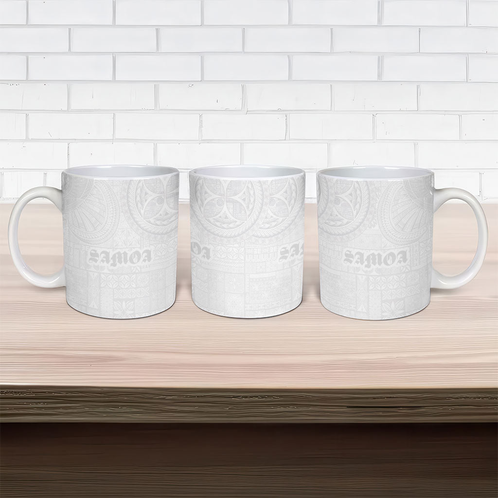 Samoa Lotu Tamaiti Ceramic Mug Tribal Tatau with Siapo Pattern LT03 - Polynesian Pride