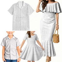 Samoa Lotu Tamaiti Family Matching Mermaid Dress and Hawaiian Shirt Tribal Tatau with Siapo Pattern LT03 - Polynesian Pride