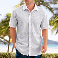 Samoa Lotu Tamaiti Hawaiian Shirt Tribal Tatau with Siapo Pattern LT03 - Polynesian Pride