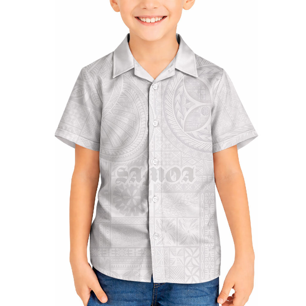 Samoa Lotu Tamaiti Hawaiian Shirt Tribal Tatau with Siapo Pattern LT03 - Polynesian Pride