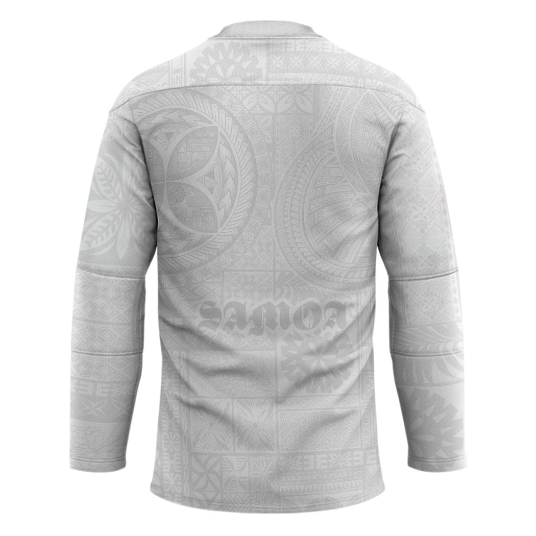 Samoa Lotu Tamaiti Hockey Jersey Tribal Tatau with Siapo Pattern LT03 - Polynesian Pride