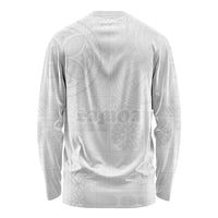 Samoa Lotu Tamaiti Long Sleeve Shirt Tribal Tatau with Siapo Pattern LT03 - Polynesian Pride