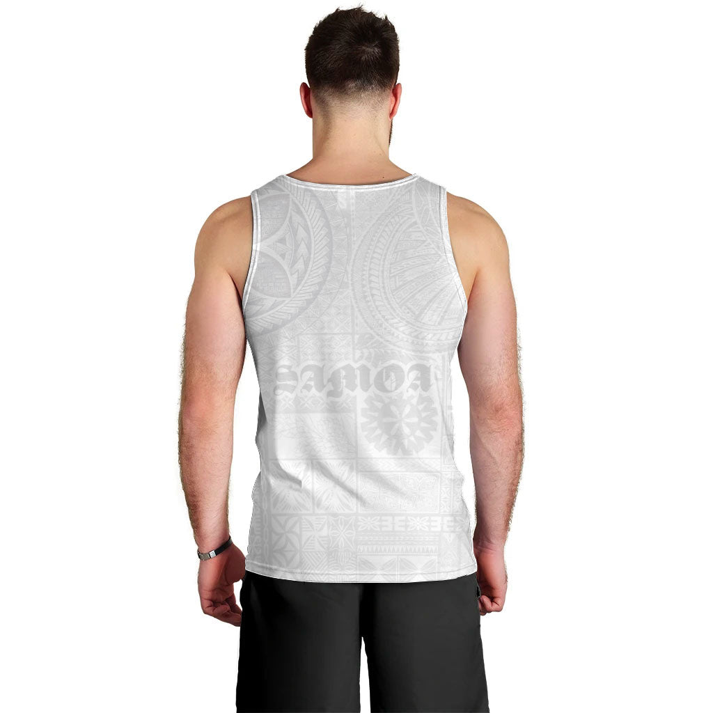 Samoa Lotu Tamaiti Men Tank Top Tribal Tatau with Siapo Pattern LT03 - Polynesian Pride