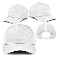 Samoa Lotu Tamaiti Mesh Trucker Cap Tribal Tatau with Siapo Pattern LT03 - Polynesian Pride
