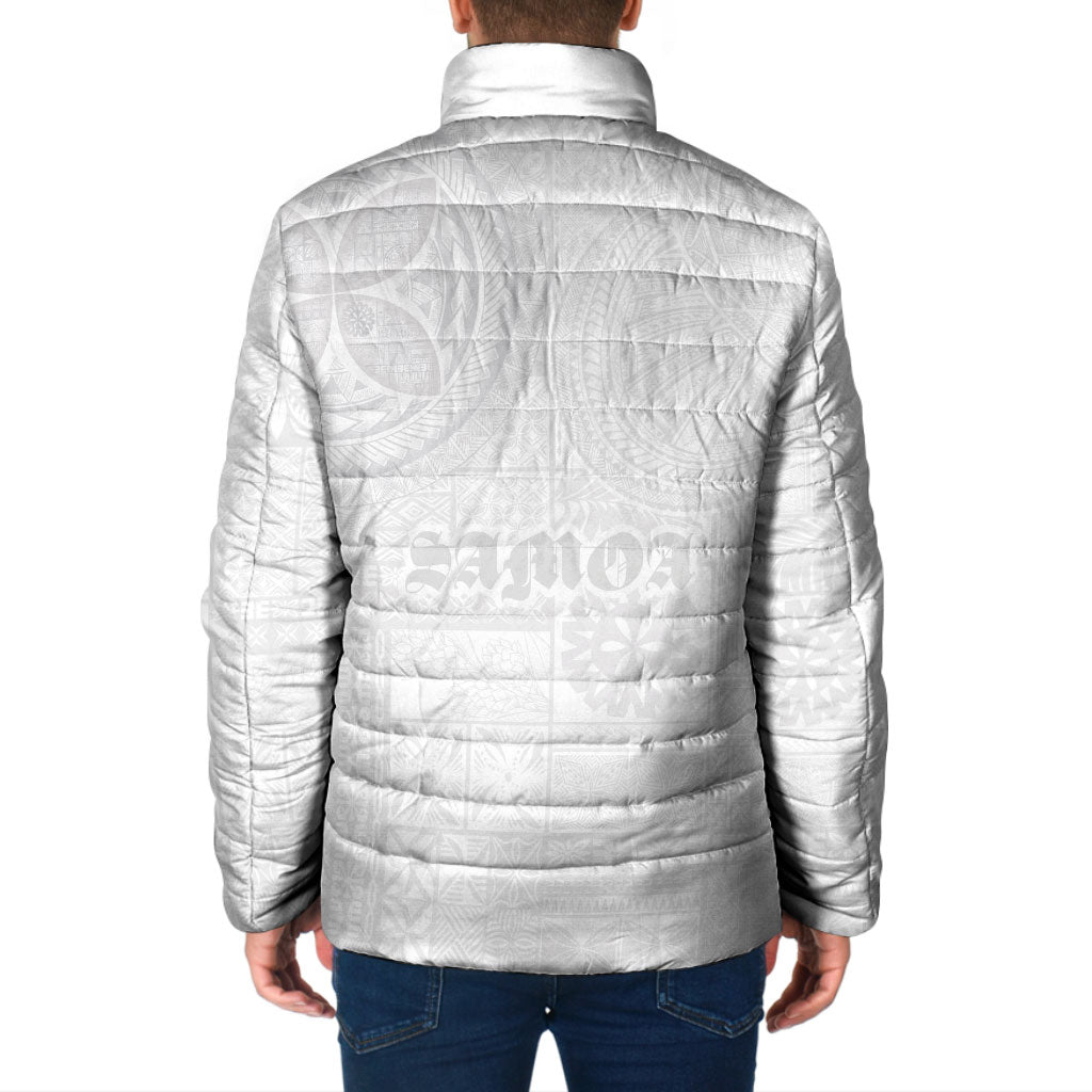 Samoa Lotu Tamaiti Padded Jacket Tribal Tatau with Siapo Pattern LT03 - Polynesian Pride