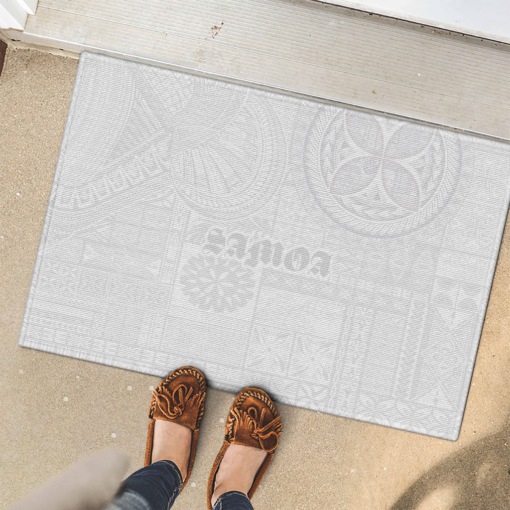 Samoa Lotu Tamaiti Rubber Doormat Tribal Tatau with Siapo Pattern LT03 - Polynesian Pride