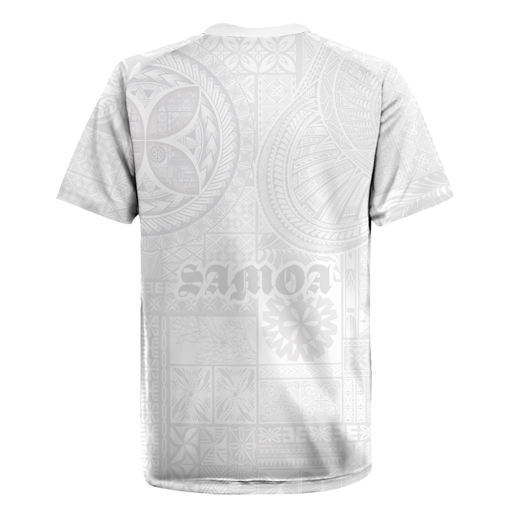 Samoa Lotu Tamaiti Rugby Jersey Tribal Tatau with Siapo Pattern LT03 - Polynesian Pride