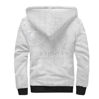 Samoa Lotu Tamaiti Sherpa Hoodie Tribal Tatau with Siapo Pattern LT03 - Polynesian Pride