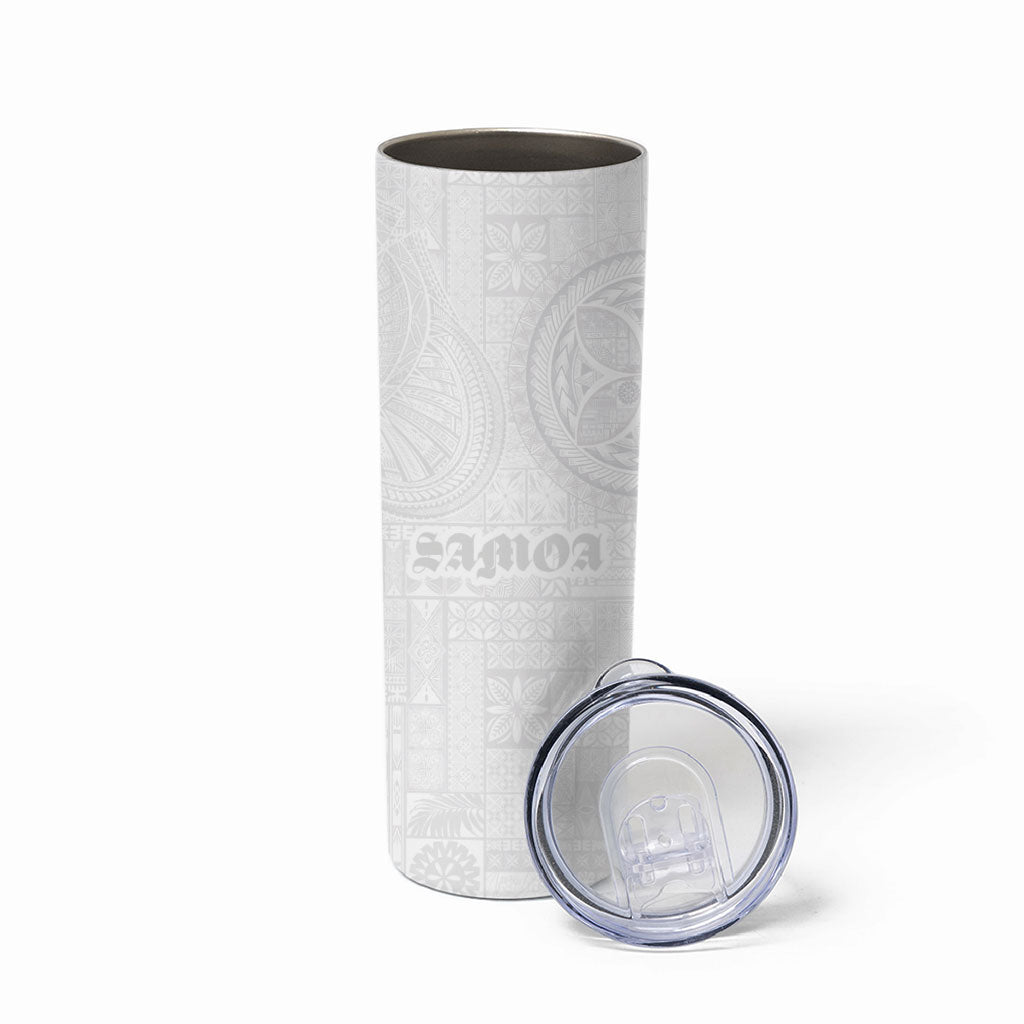 Samoa Lotu Tamaiti Skinny Tumbler Tribal Tatau with Siapo Pattern LT03 - Polynesian Pride