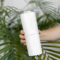 Samoa Lotu Tamaiti Skinny Tumbler Tribal Tatau with Siapo Pattern LT03 - Polynesian Pride