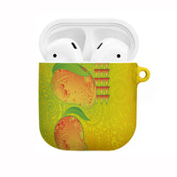 Hawaiian Mango AirPods Case Polynesian Art Pattern and Kakau Tattoo LT03 Yellow - Polynesian Pride