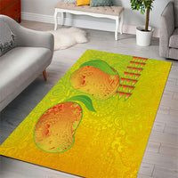 Hawaiian Mango Area Rug Polynesian Art Pattern and Kakau Tattoo LT03 - Polynesian Pride