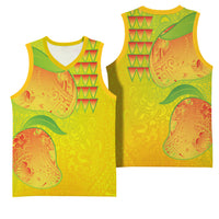 Hawaiian Mango Basketball Jersey Polynesian Art Pattern and Kakau Tattoo LT03 - Polynesian Pride