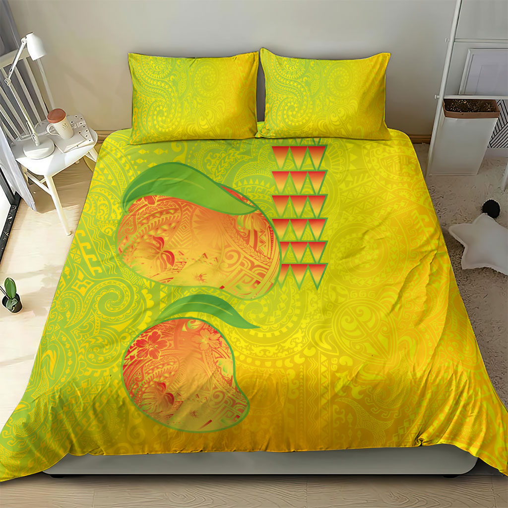 Hawaiian Mango Bedding Set Polynesian Art Pattern and Kakau Tattoo LT03 - Polynesian Pride
