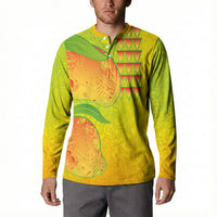 Hawaiian Mango Button Sweatshirt Polynesian Art Pattern and Kakau Tattoo LT03 - Polynesian Pride