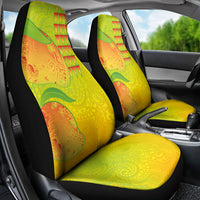 Hawaiian Mango Car Seat Cover Polynesian Art Pattern and Kakau Tattoo LT03 - Polynesian Pride