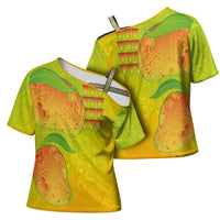 Hawaiian Mango Cross Shoulder Shirt Polynesian Art Pattern and Kakau Tattoo LT03 - Polynesian Pride