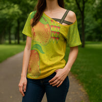 Hawaiian Mango Cross Shoulder Shirt Polynesian Art Pattern and Kakau Tattoo LT03 - Polynesian Pride