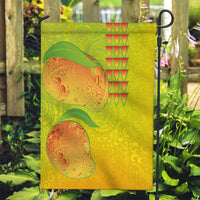Hawaiian Mango Garden Flag Polynesian Art Pattern and Kakau Tattoo LT03 Garden Flag Yellow - Polynesian Pride