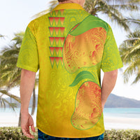 Hawaiian Mango Hawaiian Shirt Polynesian Art Pattern and Kakau Tattoo LT03 - Polynesian Pride