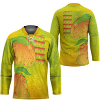 Hawaiian Mango Hockey Jersey Polynesian Art Pattern and Kakau Tattoo LT03 - Polynesian Pride