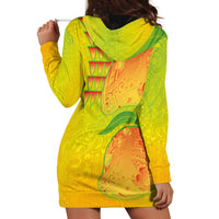 Hawaiian Mango Hoodie Dress Polynesian Art Pattern and Kakau Tattoo LT03 - Polynesian Pride