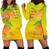 Hawaiian Mango Hoodie Dress Polynesian Art Pattern and Kakau Tattoo LT03 - Polynesian Pride