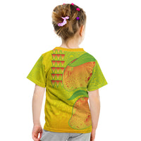 Hawaiian Mango Kid T Shirt Polynesian Art Pattern and Kakau Tattoo LT03 - Polynesian Pride