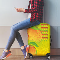 Hawaiian Mango Luggage Cover Polynesian Art Pattern and Kakau Tattoo LT03 - Polynesian Pride