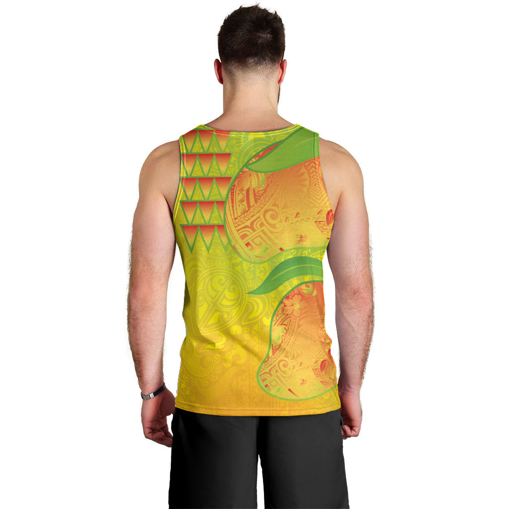 Hawaiian Mango Men Tank Top Polynesian Art Pattern and Kakau Tattoo LT03 - Polynesian Pride