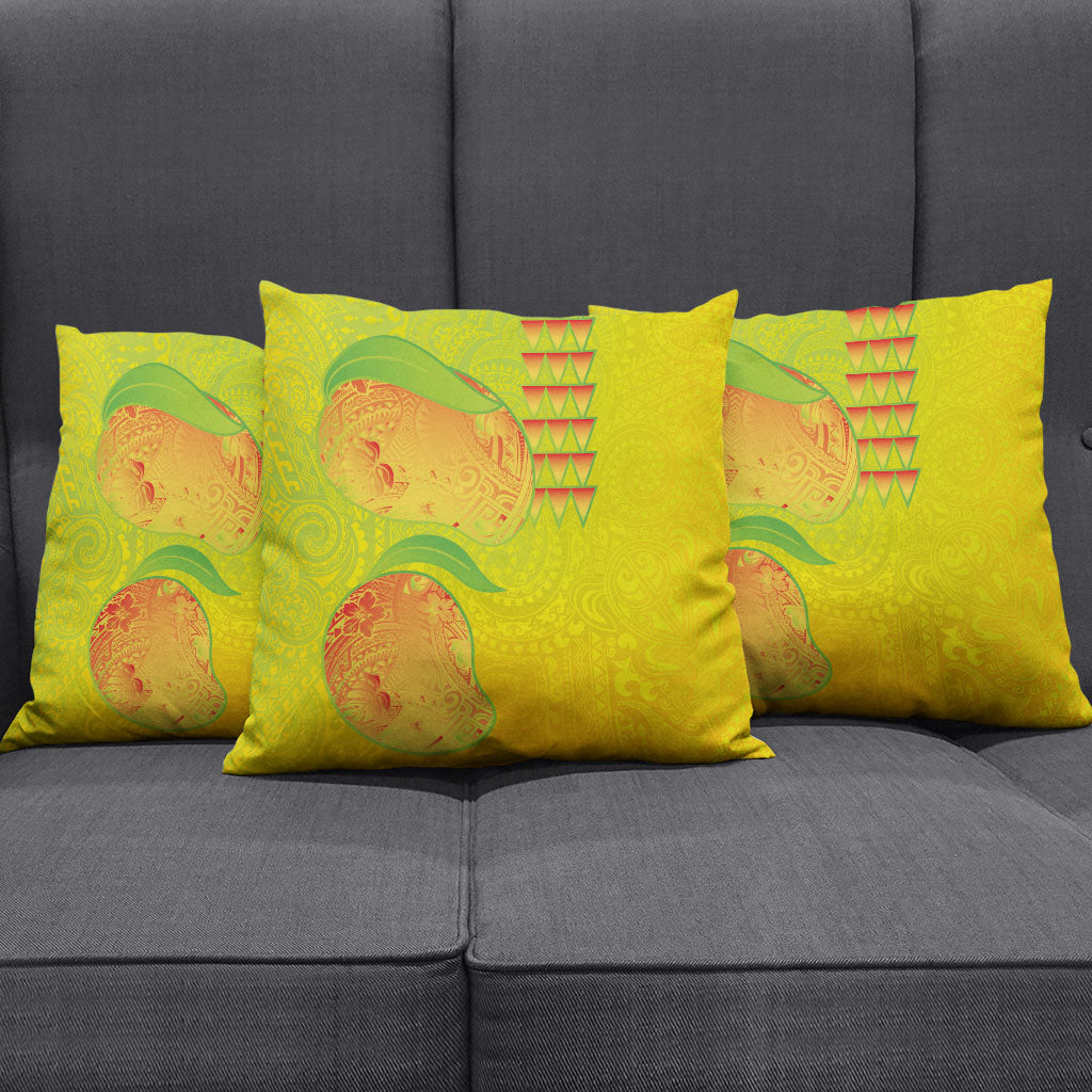 Hawaiian Mango Pillow Cover Polynesian Art Pattern and Kakau Tattoo LT03 - Polynesian Pride