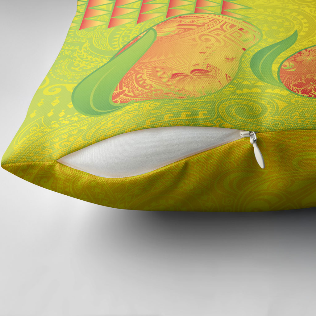 Hawaiian Mango Pillow Cover Polynesian Art Pattern and Kakau Tattoo LT03 - Polynesian Pride