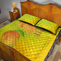 Hawaiian Mango Quilt Bed Set Polynesian Art Pattern and Kakau Tattoo LT03 - Polynesian Pride