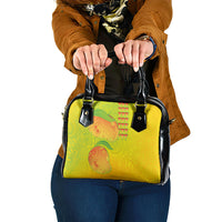 Hawaiian Mango Shoulder Handbag Polynesian Art Pattern and Kakau Tattoo LT03 One Size Yellow - Polynesian Pride