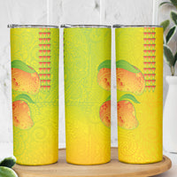 Hawaiian Mango Skinny Tumbler Polynesian Art Pattern and Kakau Tattoo LT03 - Polynesian Pride