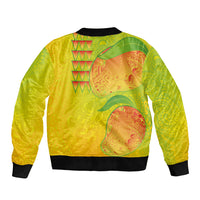 Hawaiian Mango Sleeve Zip Bomber Jacket Polynesian Art Pattern and Kakau Tattoo LT03 - Polynesian Pride
