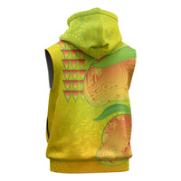 Hawaiian Mango Sleeveless Hoodie Polynesian Art Pattern and Kakau Tattoo LT03 - Polynesian Pride