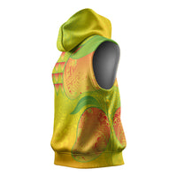 Hawaiian Mango Sleeveless Hoodie Polynesian Art Pattern and Kakau Tattoo LT03 - Polynesian Pride
