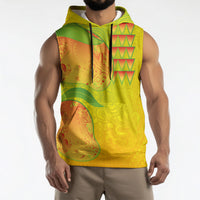 Hawaiian Mango Sleeveless Hoodie Polynesian Art Pattern and Kakau Tattoo LT03 - Polynesian Pride