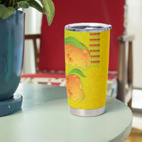 Hawaiian Mango Tumbler Cup Polynesian Art Pattern and Kakau Tattoo LT03 - Polynesian Pride
